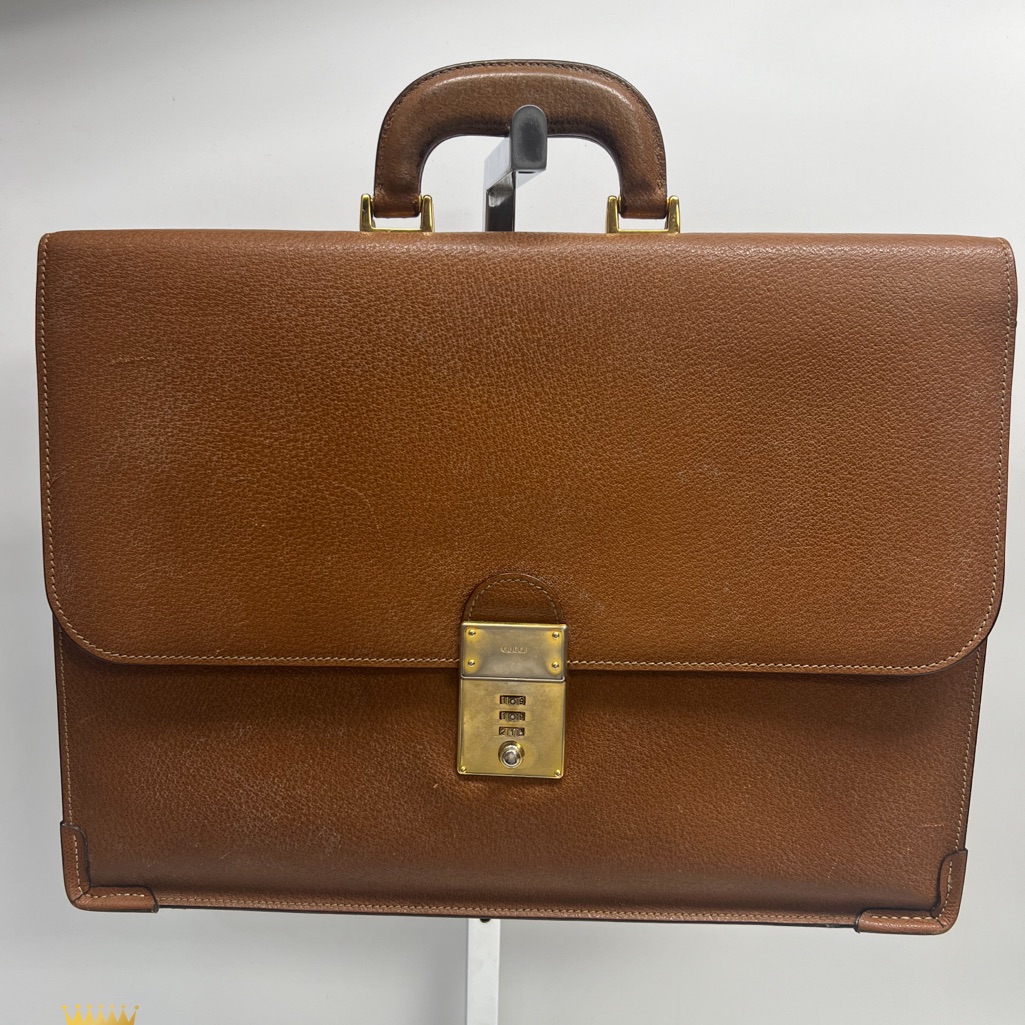 Vintage Gucci Leather Document Bag